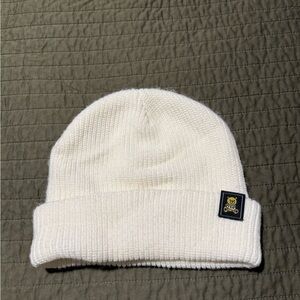 Teddy Fresh White Knit Beanie